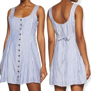 American Eagle Outfitters Blue and White Striped Mini Dress